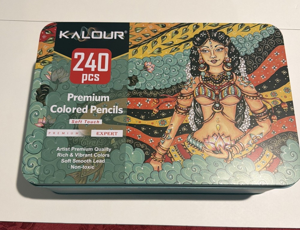 Kalour 240 pcs Premium Colored Pencils Soft Touch Assorted Multicolor Set