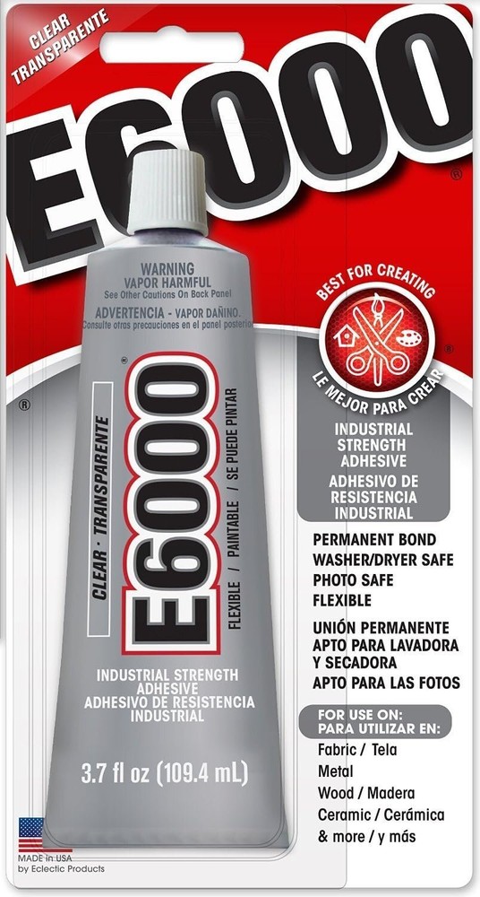 Eclectic Products 230012 3.7 oz Amazing E-6000 Craft Adhesive Uncarded, Clear…