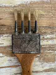 Vintage paint brushes artist sign house painter Dupont Luco Eagle Dean 1950’s