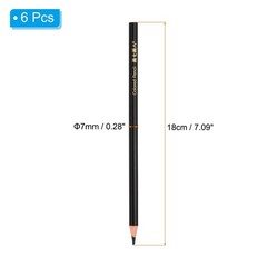 PATIKIL Black Colored Pencils Set,6 Pcs Oil Color Pencils Wooden Coloring Dra…