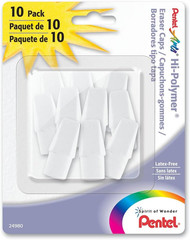Arts Hi-Polymer White Cap Erasers, Pack of 10 (ZEH02PABP10)