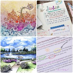 [24 Colors] 05 Micro, Fineliner Pen Set Ink, Fine Point Pen,Multi-liner, Sketchi