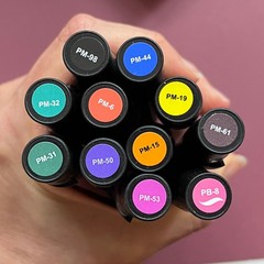 Lot of 19 Prismacolor Premier Art Markers Brush/Fine & Chisel/Fine