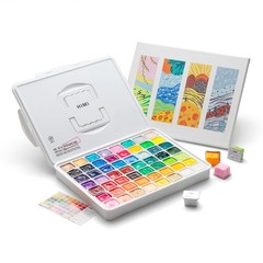 Gouache Paint Set, 56 Colors x 30g Unique Jelly Cup Design in a Carrying Case…