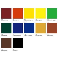 SHINHAN Professional Oil Paint Set 12 Colors 50ml (A SET) | Artist Grade | Korea