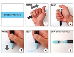 Acrylic Paint Markers – 12 Extra-Fine & 9 Medium Tips for Rock Painting