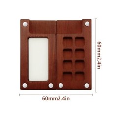 8 Grid Miniature Watercolor Painting Palette Kit, Wood Pocket Artist