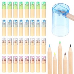 32 Pack Mini Colored Pencils With Sharpener Drawing Pencil Set Tube 3.3 Inch