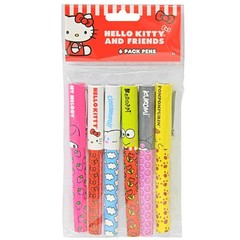 Innovative Designs Hello Kitty & Friends 6 Pack Pens Black