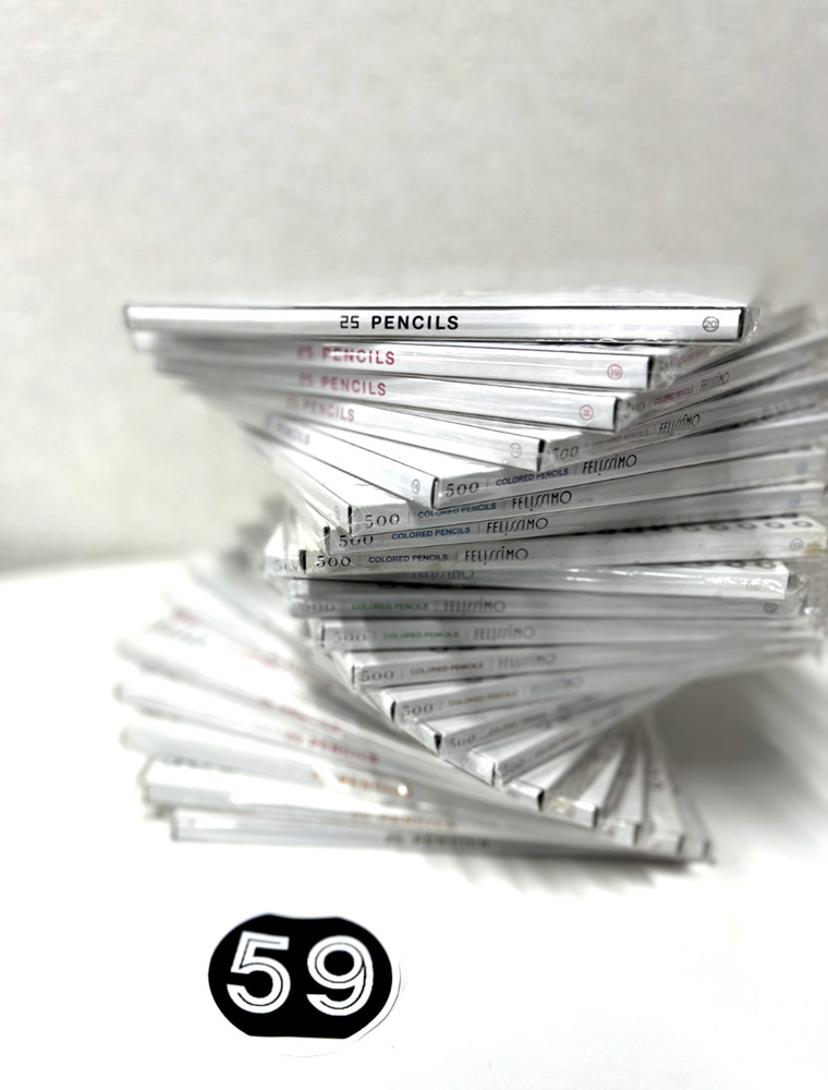 FELISSIMO 500 Colored Pencils Collection Made in Japan 25 x 20 Sets Unused Japan