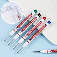 5/10/20Pcs Deep Hole Long Nib Head Markers for Metal Perforating Pen Waterproof