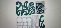Mr. Pen- French Curve, Large Circle Template and Ellipse Template 6 Pc, Curve