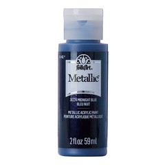 Metallic Acrylic Paint Midnight Blue 2oz Premium Finish DIY Arts Crafts from USA