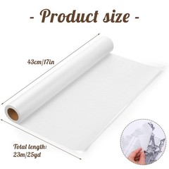 White Tracing Paper Roll for Drawing Sewing Crafts, 17 Inch x 25 Yards