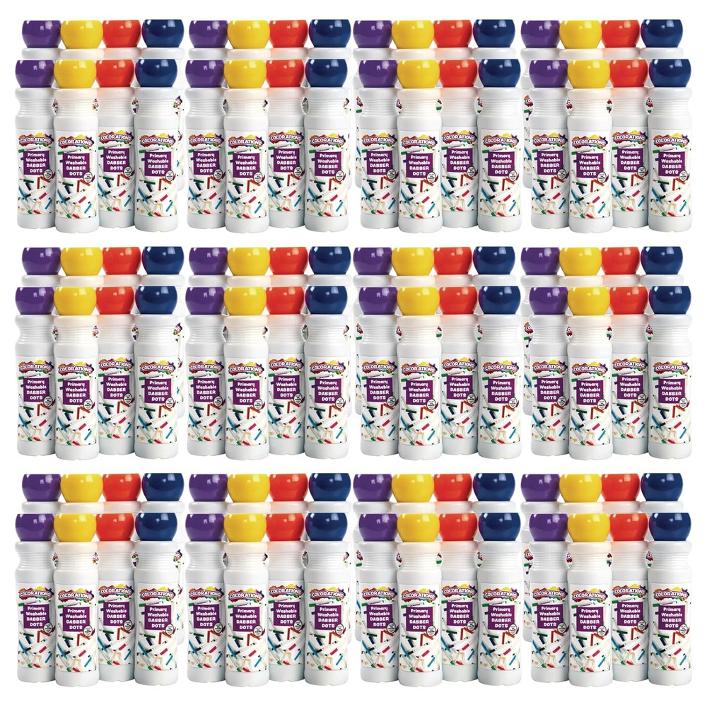Dabber Dot Markers Set – 4 Colors, 12 Sets for Kids Crafts & Gifts