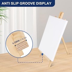 Tabletop Easels 17 Inch Pine Wood Unpainted for Painting Canvas Art Classroom