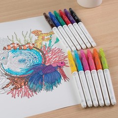 Vibrant FriXion Erasable Marker Pens – 36pc Bold Point Assorted Colors, Gel Ink