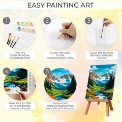 Beautiful Paint By Number Kit for Adults – Relaxing & Beginner-Friendly Paint…