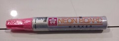 Sakura Neon Board Markers Liquid Pink