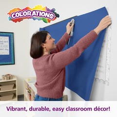 Colorations 36″ x 1000′ Dark Blue Dual Surface Craft Paper Roll