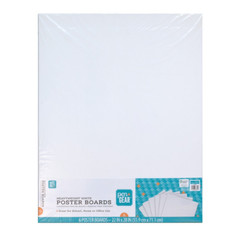 Poster Board School Office Supplies 22 in X 28 In, Heavyweight, White, (6 Pack)