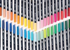 Tombow ABT Dual Tip Brush Pens wide colour range calligraphy bujo hand lettering