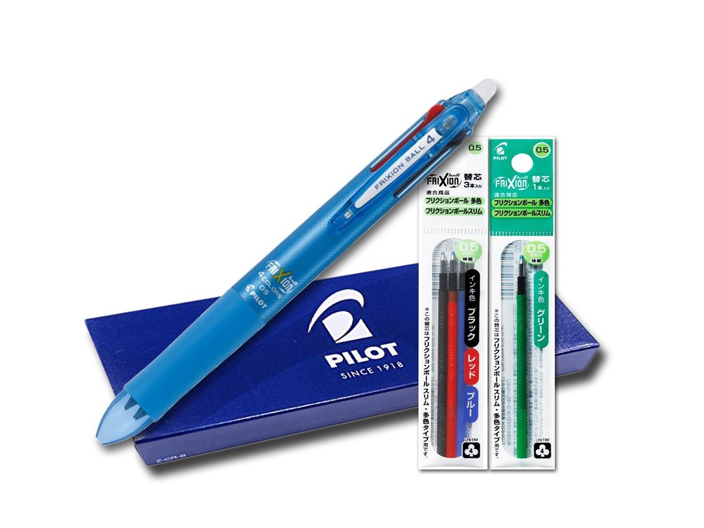 Frixion 4 05 refill 4color set light blue