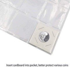 100 pcs Coin Holders 2 X 2 Cardboard Mylar Flips Diameter 20.5mm Dime / Penny