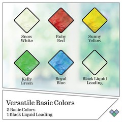 , Basic Stained Kit, 6 Piece Glass Paint Set for DIY Arts and Crafts, Perfect…