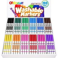 288 Count Washable Markers Bulk, Coloring Markers for Kids, Thin Marker Bulk …