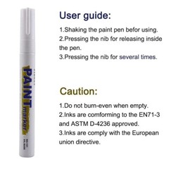 Tire Permanent Paint Marker Pen Car Tyre Rubber Universal Waterproof Oil Based