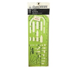 Berol Rapidesign Drafting Template Stencil Traffic Symbols 125