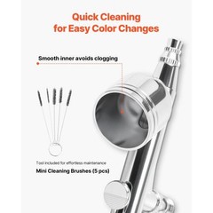 Airbrush Kit, 1/6 HP, Air Brush Kit with Air Compressor, 1 Dual-Action Professio
