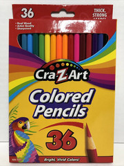 Cra-Z-Art Classic Colored Pencils, 3.3 mm, Assorted Colors, Pack Of 36