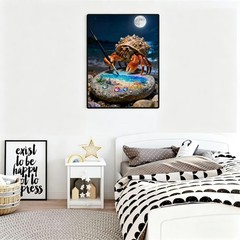 5D Diamond Painting Set Crab Painting Theme Full Diamond DIY Art Resin 12×16 Inc