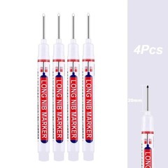 4-80Pcs 20mm Deep Hole Long Nib Head Marker For Metal Perforating Pen Waterproof