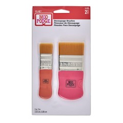 Multicolor Taklon Paint Brush Set for Decoupage Small to Medium Projects 3 Pcs