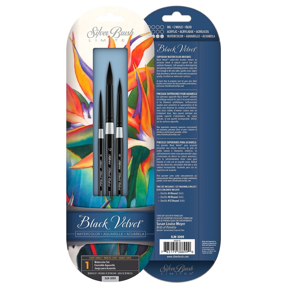 SLM-3099 Susan Louise Moyer Basic Set, Paintbrushes for Watercolor, Gouache, …