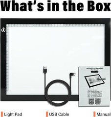 A4 Light Box for Tracing – Ultra-Thin LED Light Table with Adjustable Brightne