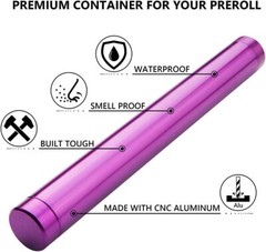 Lontimego 5 Pack Metal Storage Tube Container, Waterproof Holder Case Tube…