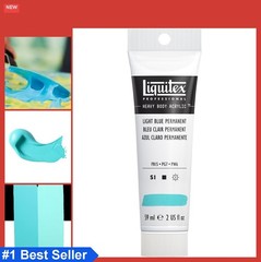 Heavy Body Acrylic Paint 2 oz 59ml Tube Light Blue Permanent High Viscosity