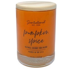 Pumpkin Spice Scented Candle Orange Jar Medium,