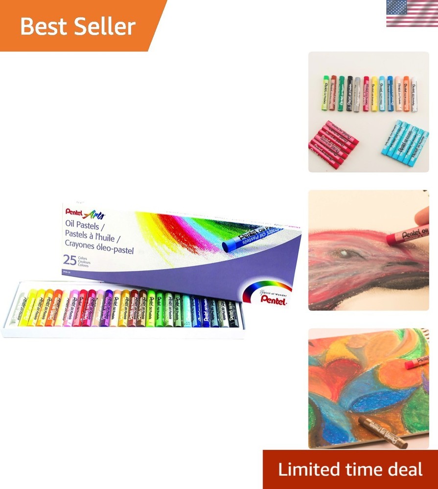 Arts Oil Pastel Set of 25 – Vibrant, Blendable Colors for Stunning Artwork
