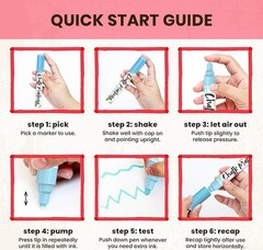 Chalkola Liquid Chalk Markers for Chalkboard, Bold Tip – 6mm, Multicolor