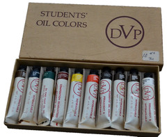 Vintage DVP Da Vinci Student’s Oil Paint Colors 10 Tubes .4 fl oz each Boxed USA