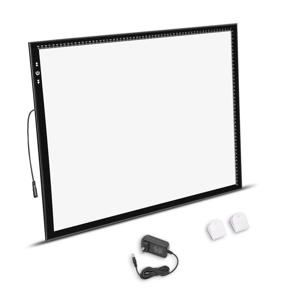 A2 Artist tracing Light Box Copy Table 12V2A Adapter Dimmerable 5000 Lux