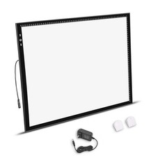 A2 Artist tracing Light Box Copy Table 12V2A Adapter Dimmerable 5000 Lux