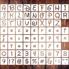 2-Inch Alphabet Letter Stencils – 70 Pcs Magic Letter & Number Stencils for P…