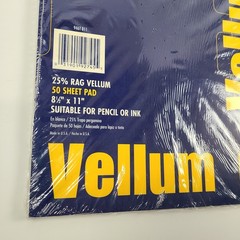 Staedtler Vellum 50 Sheet Pad 8.5″ x 11″ New Sealed 946T 811 Velin