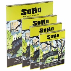 12 PCS 11×14 Inch Watercolor Spiral Pad 140LB Cold Press Acid Free Drawing